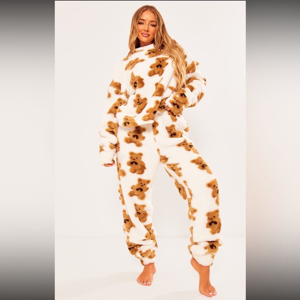 Plush pajama set